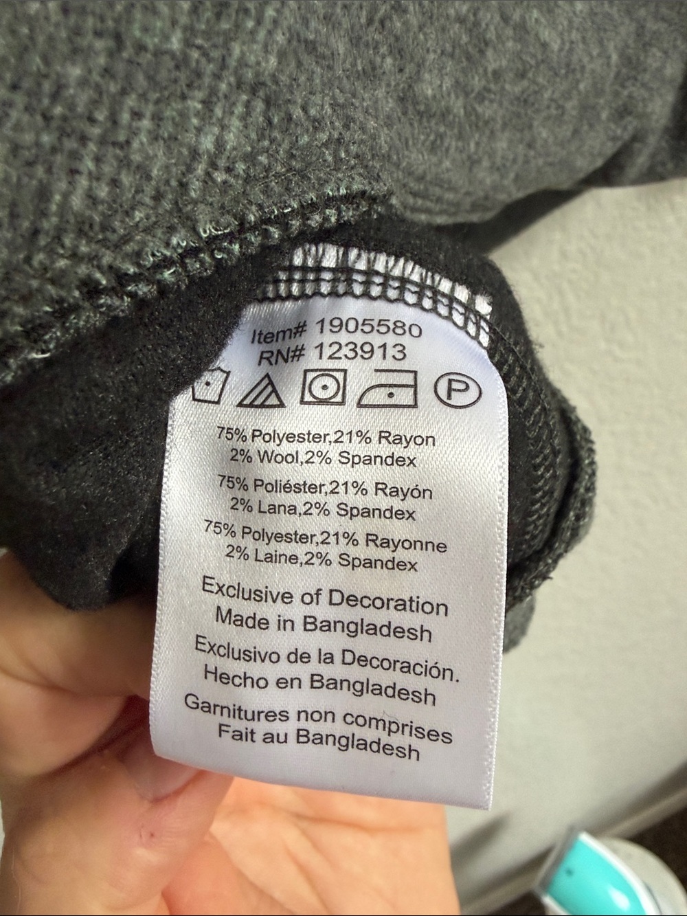 Jachs New York Wool Blend Pullover Hoodie Men's Gray - Picture 8 of 8